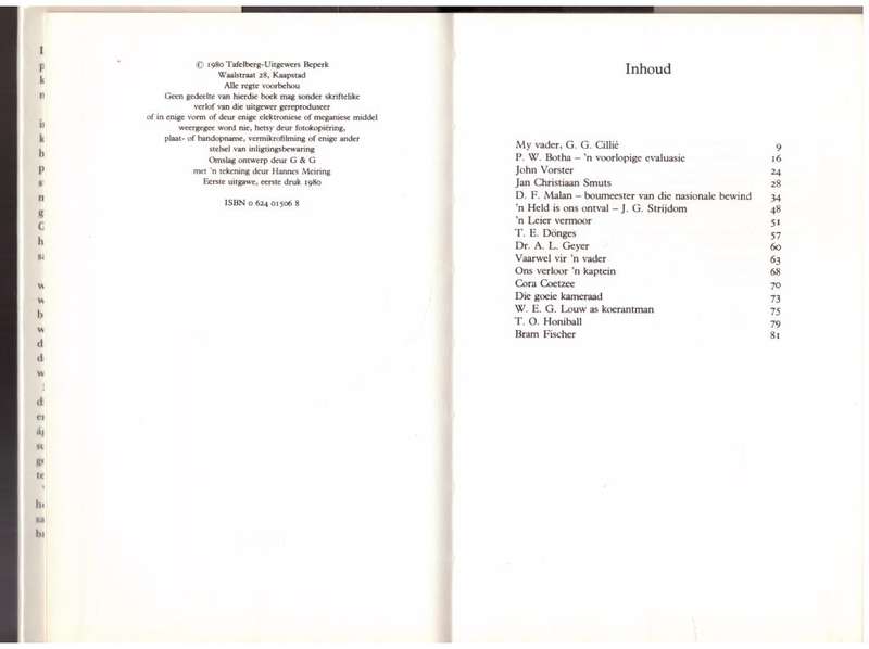 Tydgenote --   P. J. Cillié