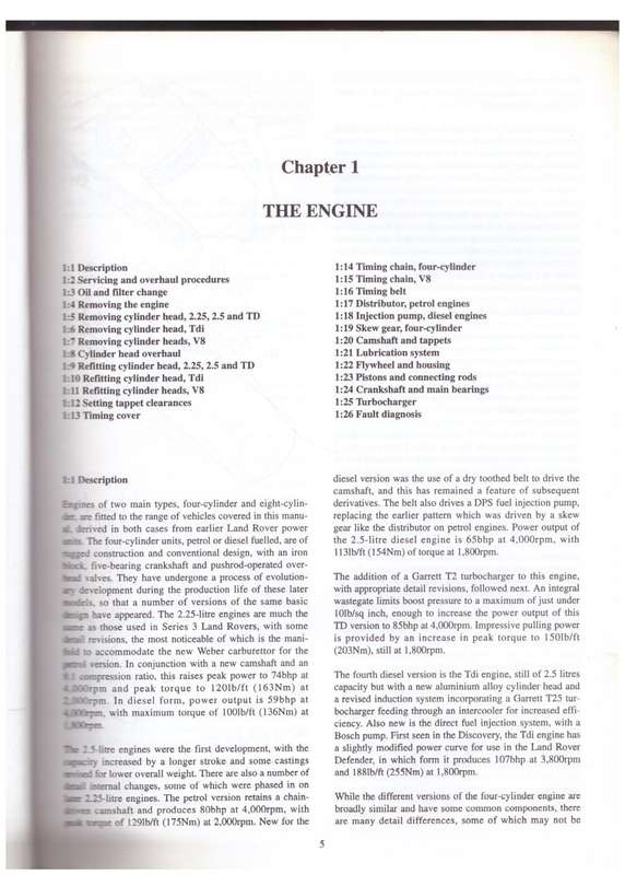 Land Rover 90. 110. Defender Workshop Manual