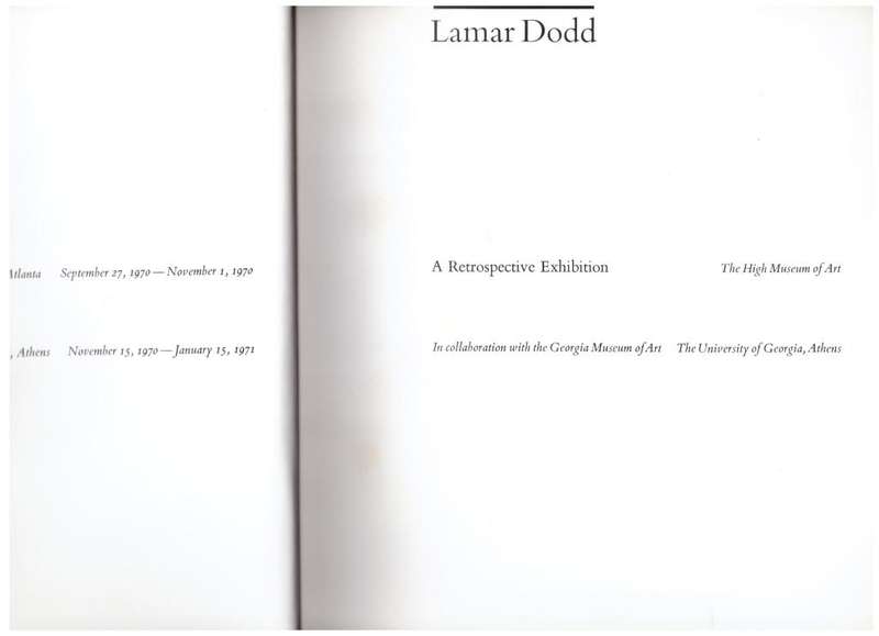 Lamar Dodd: A Retrospective Exhibition