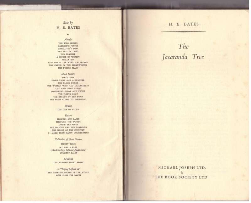 The Jacaranda Tree -- H.E. Bates