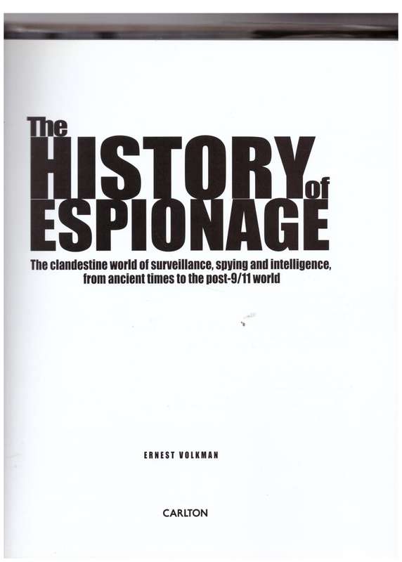 The History of Espionage -- Ernest Volkman