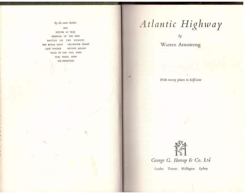 Atlantic Highway  --  Warren Armstrong
