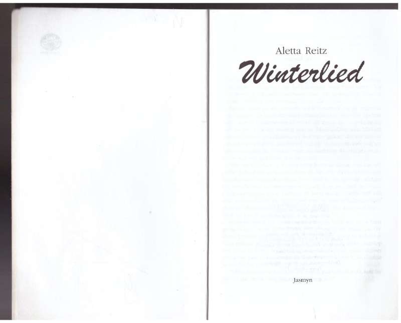 Winterlied -- Aletta Reitz