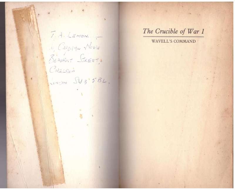 Wavell`s Command (The Crucible of War, vol. 1)   --  Barrie Pitt