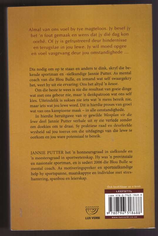 Wenplan vir die lewe  --  Jannie Putter
