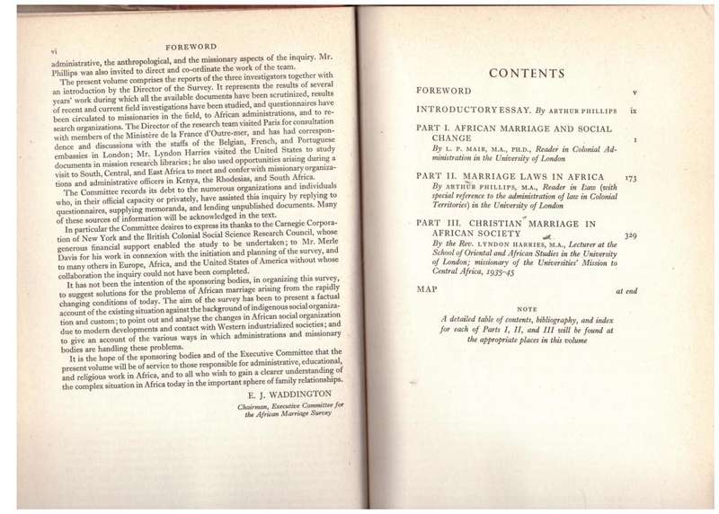 Survey of African Marriage and Family Life -- Arthur Phillips [Editor]