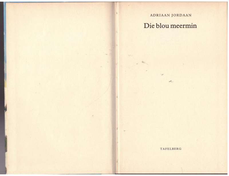 Die Blou meermin  --  Adriaan Jordaan