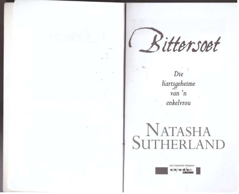 Bittersoet --  Natasha Sutherland