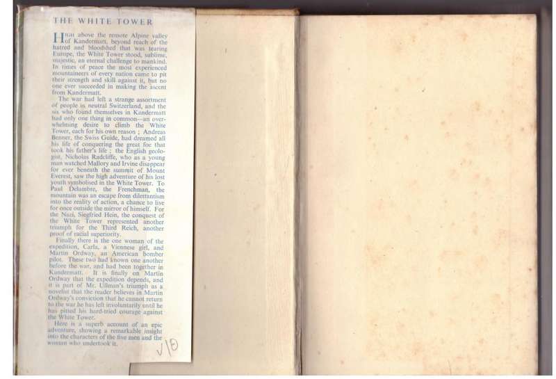 The White Tower --  James Ramsey Ullman