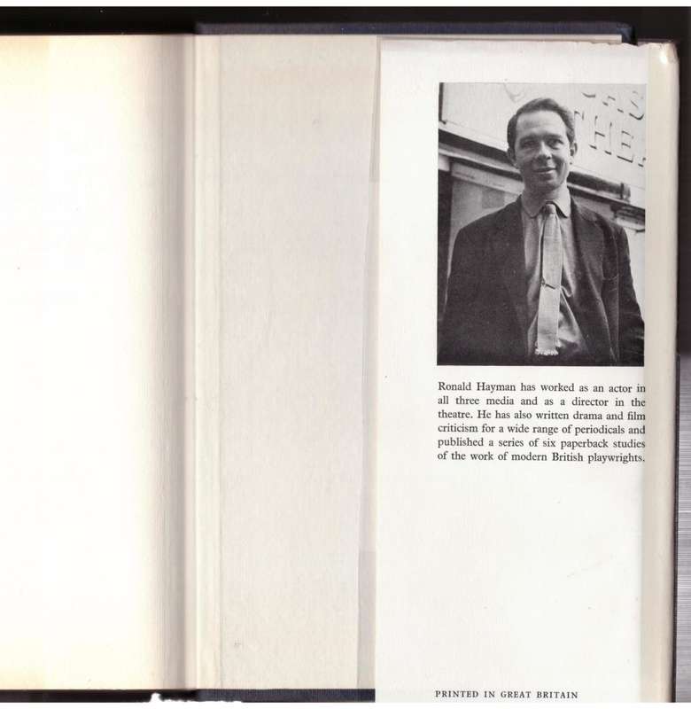 Techniques of Acting  --  Ronald Hayman