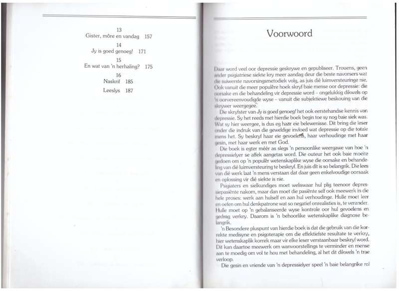 Jy is goed genoeg!  --  Annemarie Le Roux