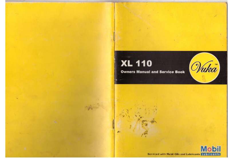 Vuka Scuta XL 110 - owners manual and service book