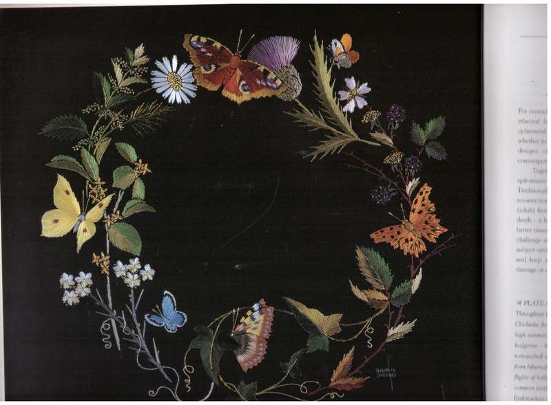 Helen M. Stevens` Embroidered Butterflies