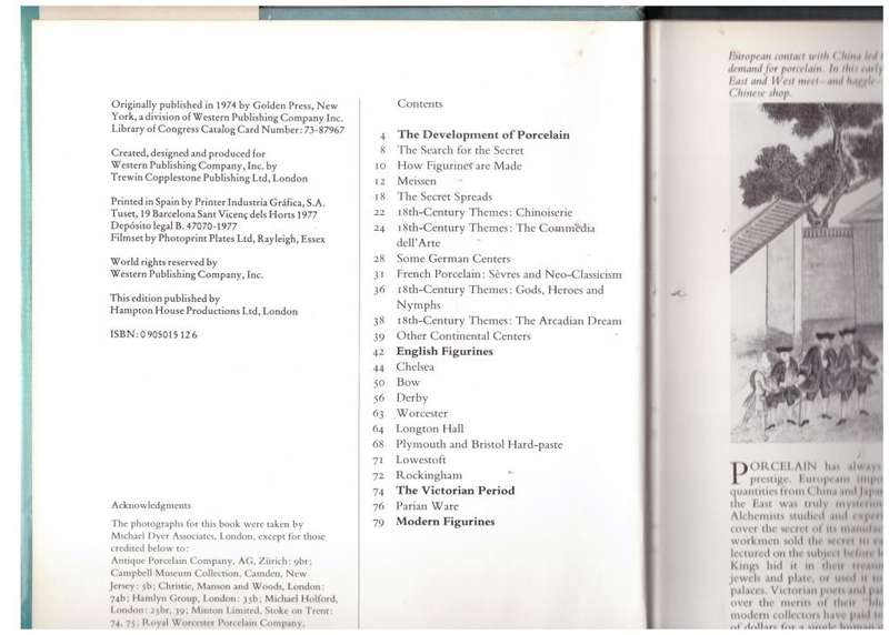 Porcelain Figurines --  Nathaniel Harris