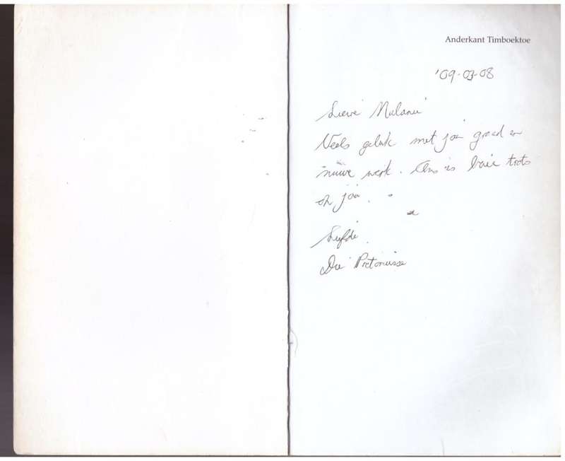 Anderkant Timboektoe --  Liesl Louw
