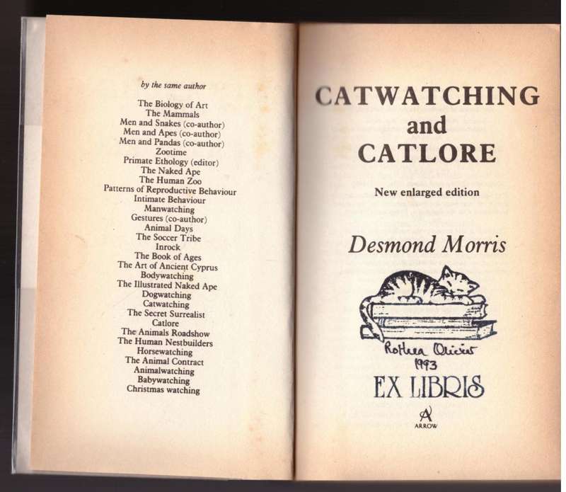 Catwatching And Catlore -- Desmond Morris