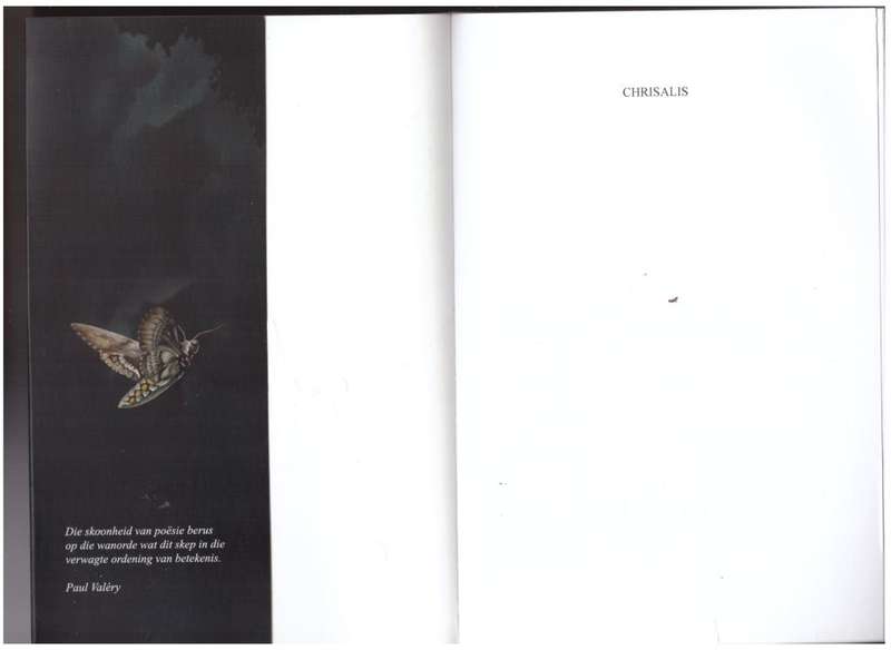 Chrisalis: Gedigte  --  Christo van der Westhuizen