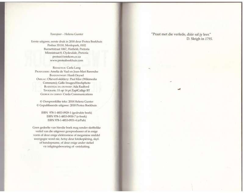 Tweespoor --  Helena Gunter **GETEKEN**