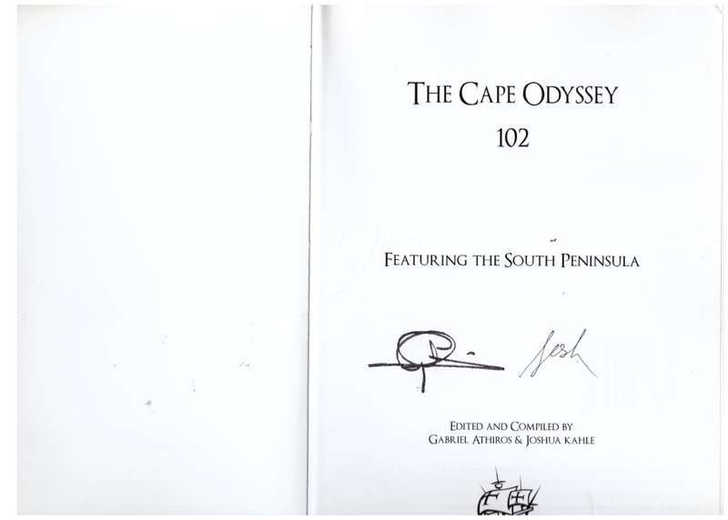 The Cape Odyssey 102: Featuring the South Peninsula --  Gabriel Athiros, Joshua Kahle  **SIGNED**