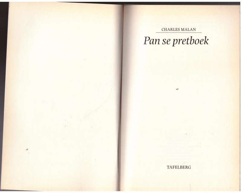 Pan se pretboek  --  Charles Malan