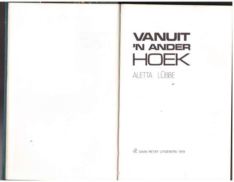 Vanuit `n ander hoek  Aletta Lübbe