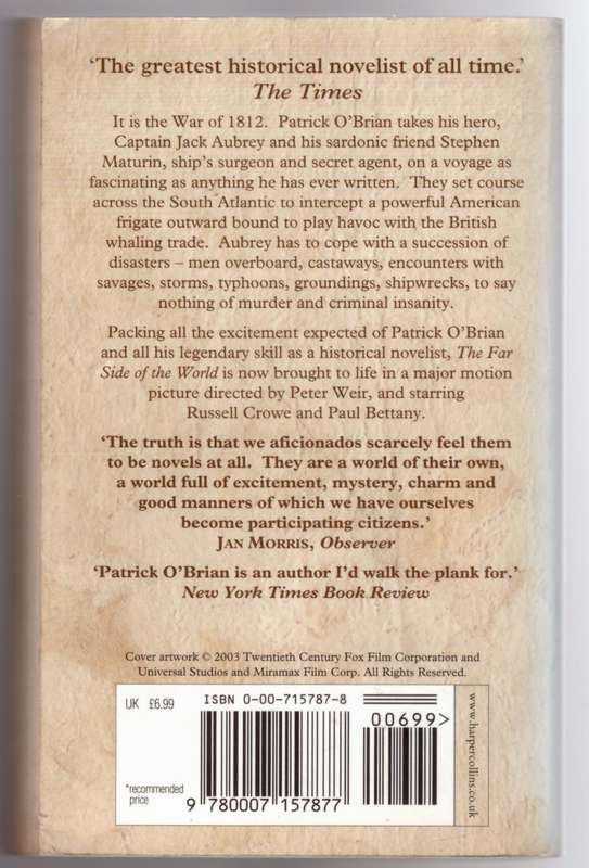 The Far Side of the World  --   Patrick O`Brian