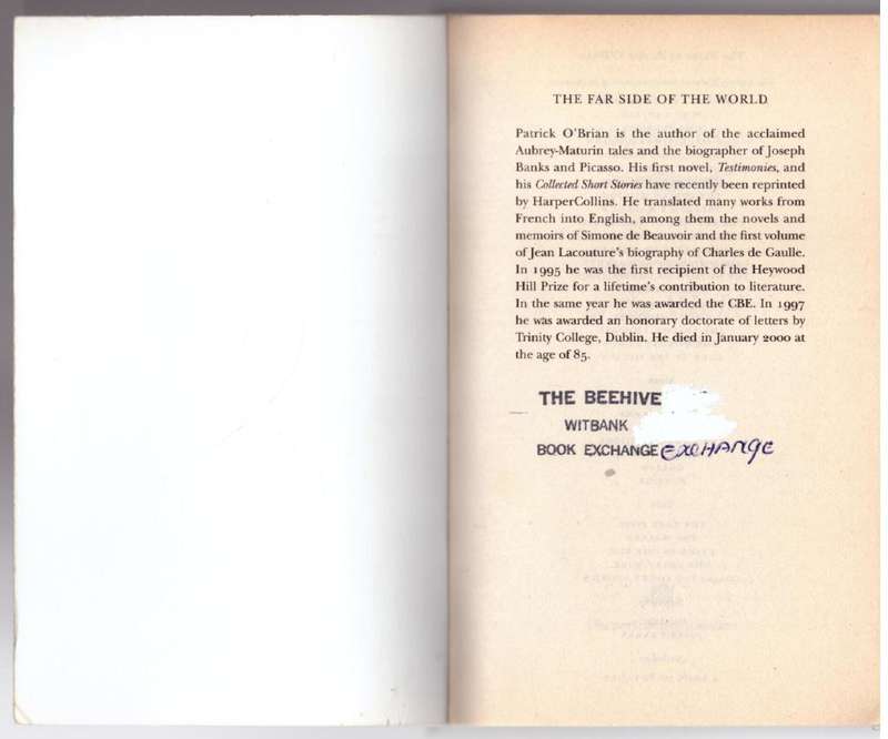 The Far Side of the World  --   Patrick O`Brian
