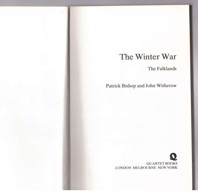 The Winter War: The Falklands -- Patrick Joseph Bishop, John Witherow