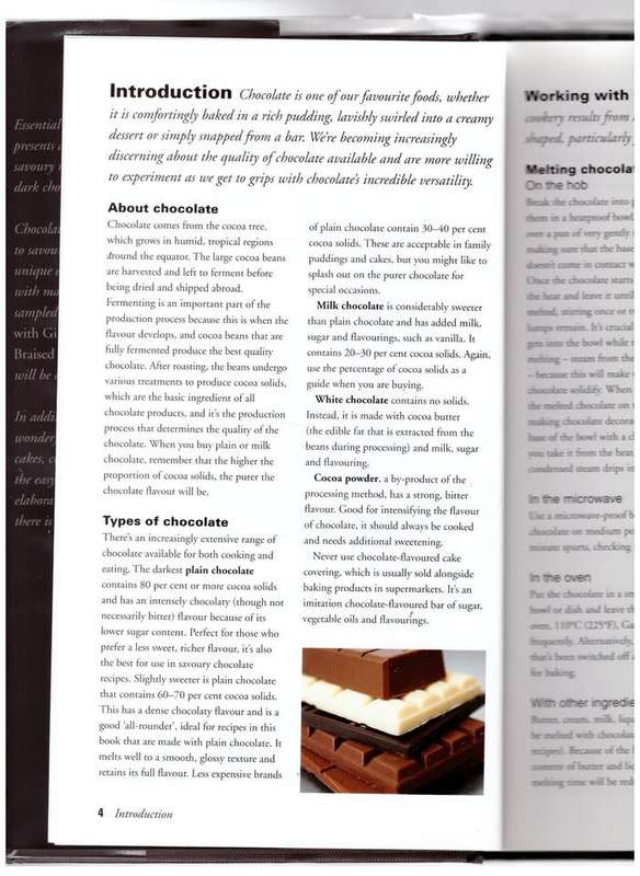 Chocolate: Sweet and Savoury Recipes --  Joanna Farrow