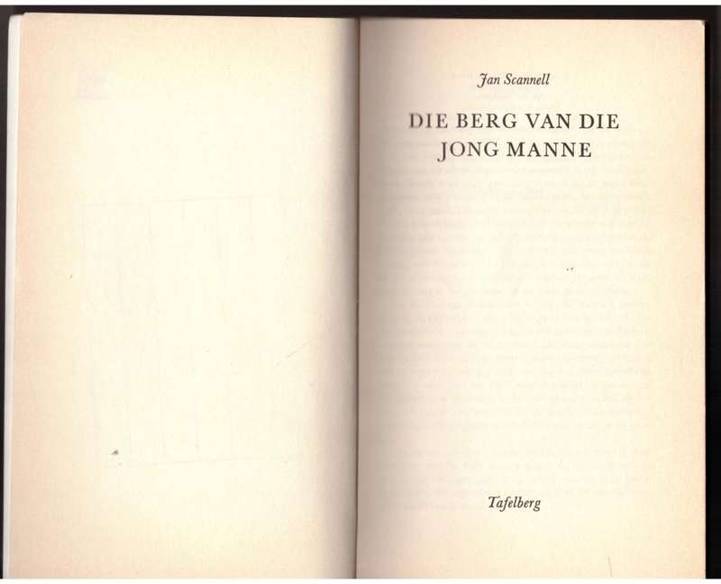 Die Berg van die Jong Manne -- Jan Scannell