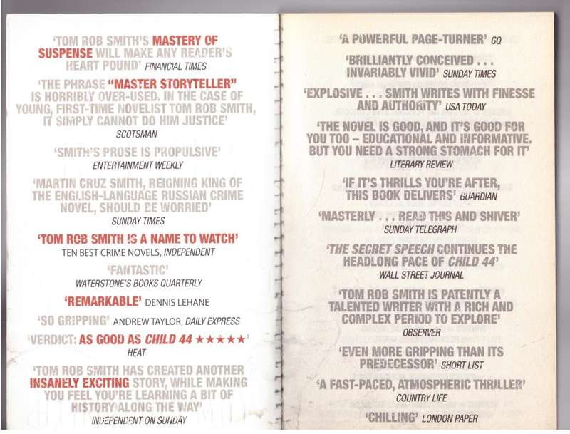 The Secret Speech  --  Tom Rob Smith