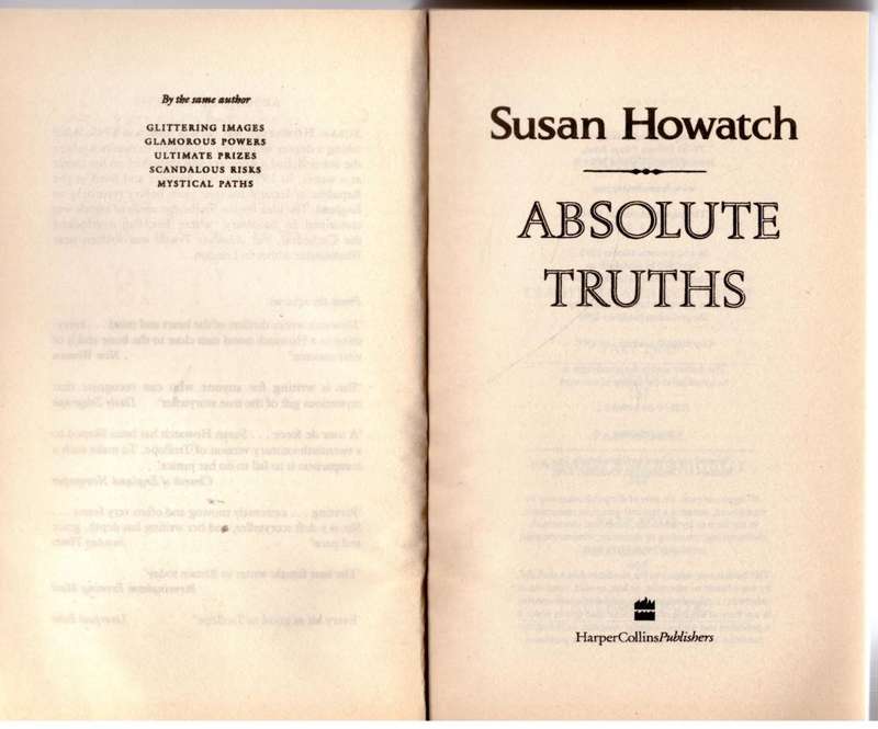 Absolute Truths  -- Susan Howatch