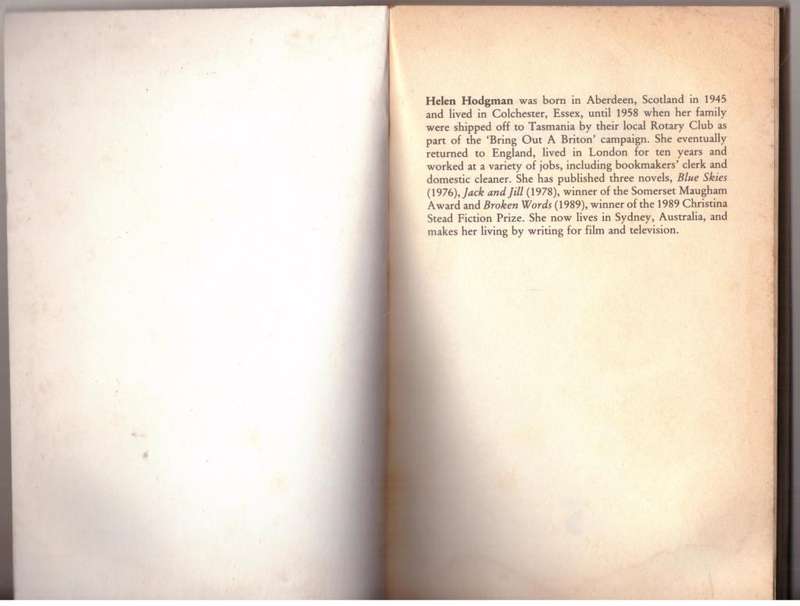 Broken Words  -- Helen Hodgman