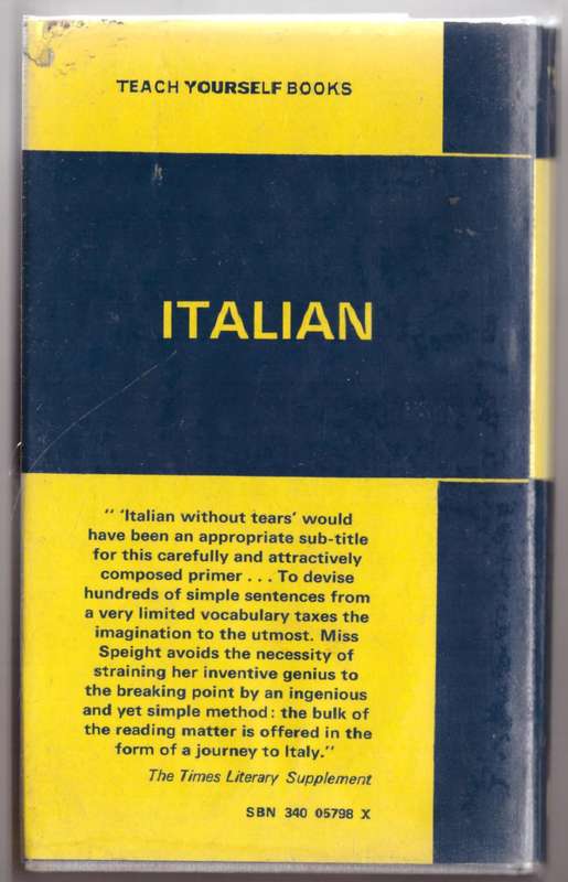 Teach Yourself Italian -- Kathleen Speight
