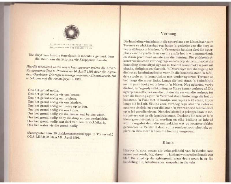 Vrygrond , Die eend , Don Gxubane onner die Boere  --  Charles J. Fourie