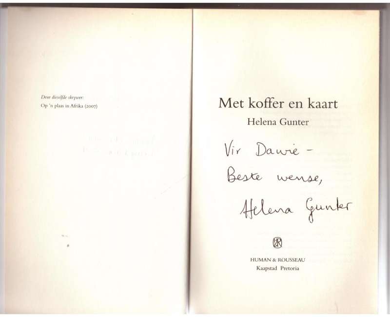 Met Koffer En Kaart --  Helena Gunter  **GETEKEN**