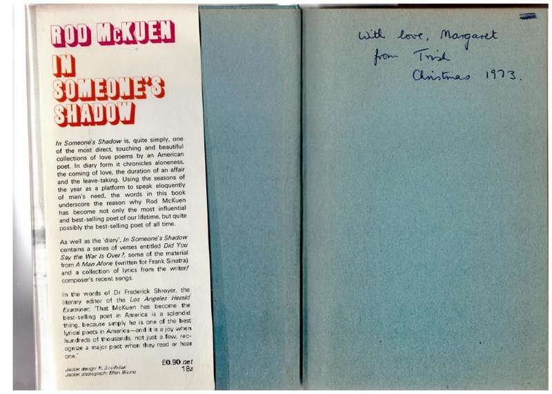 In Someone`s Shadow  -- Rod McKuen