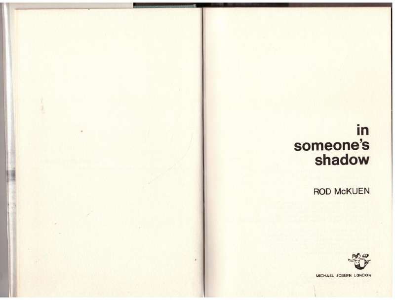 In Someone`s Shadow  -- Rod McKuen