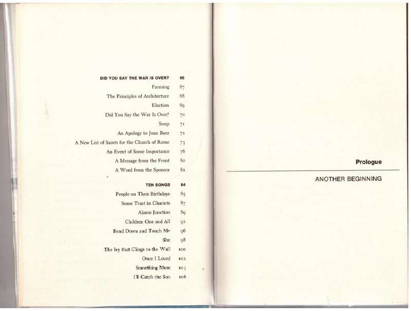 In Someone`s Shadow  -- Rod McKuen