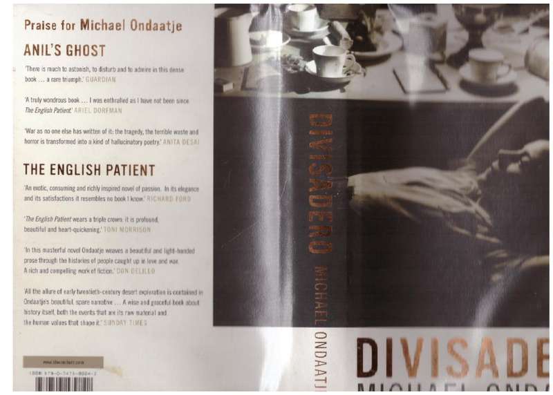 Divisadero -- Michael Ondaatje