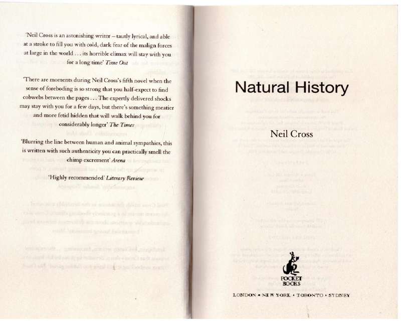 Natural History  --  Neil Cross