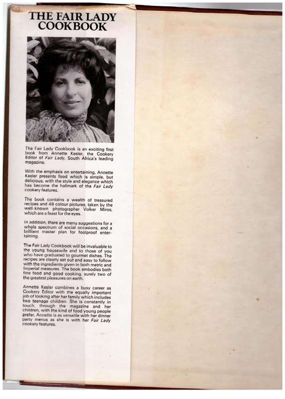 The Fair Lady Cookbook  Annette Kesler