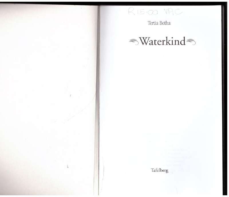 Waterkind  --   Tertia Botha