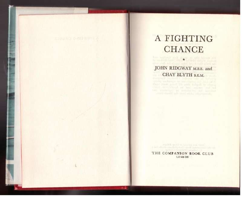 A Fighting Chance --  John Ridgway, Chay Blyth