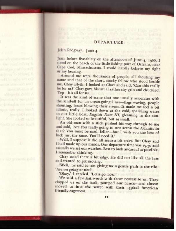 A Fighting Chance --  John Ridgway, Chay Blyth