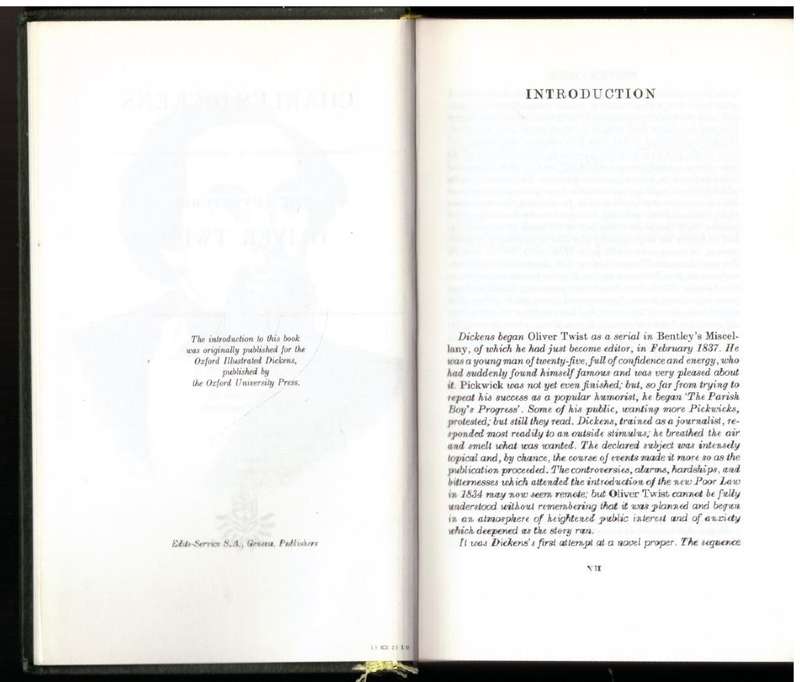 The Adventures of Oliver Twist -- Charles Dickens