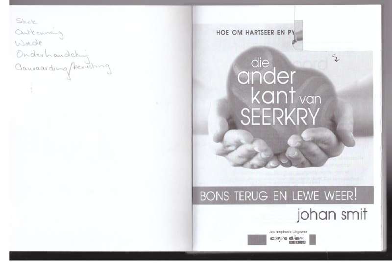 Die ander kant van seerkry: Bons terug en lewe weer! -- Johan Smit