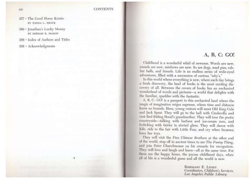 A, B, C, go!: Outstanding children`s stories and poems  -- Rosemary E. Livsey [Ed]