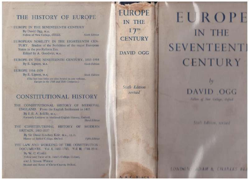 Europe in the Seventeenth Century  --  David Ogg