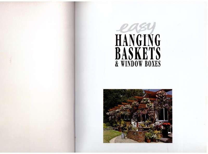 Easy Hanging Baskets & Window Boxes -- Richard Jackson, Carolyn Hutchinson